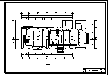 商场空调系统设计_某市四层商场空调制冷系统设计cad图纸-图一
