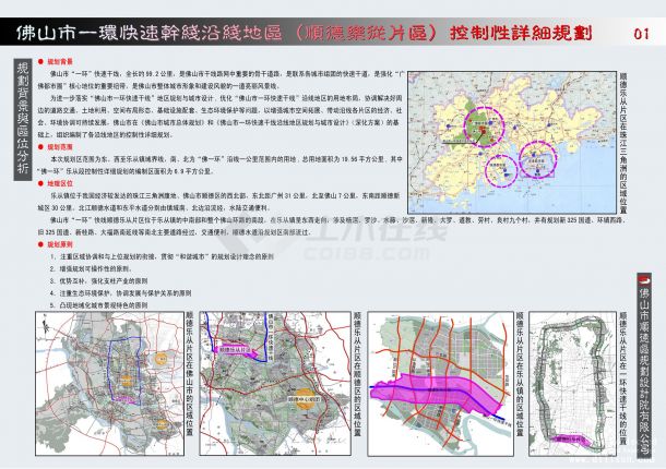[广东]-佛山一环快速干线沿线片区控制性详细规划-图一