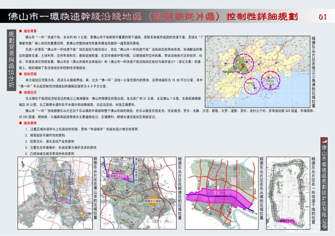 [广东]-佛山一环快速干线沿线片区控制性详细规划_图1