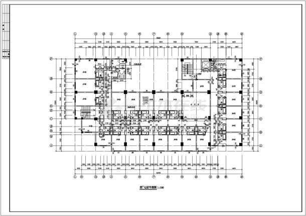 9032.7平方米高档综合楼施工图-图二