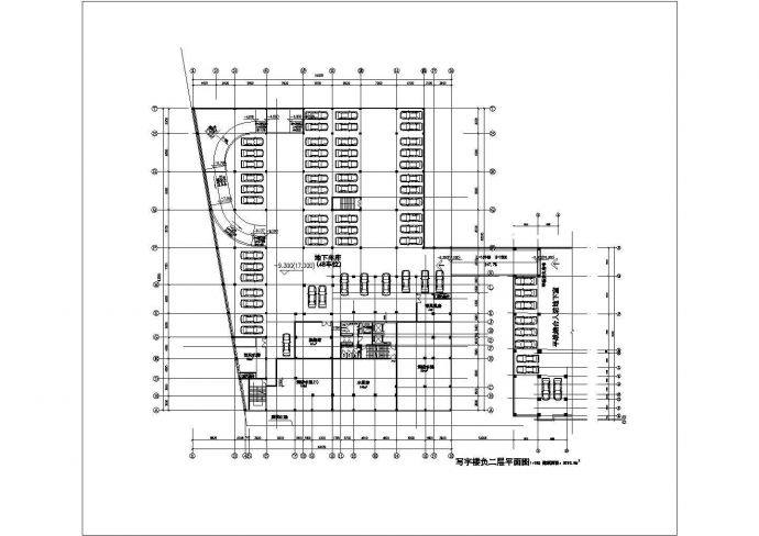 天津市某科技园1.7万平米19层框剪结构商业大厦建筑设计CAD图纸_图1