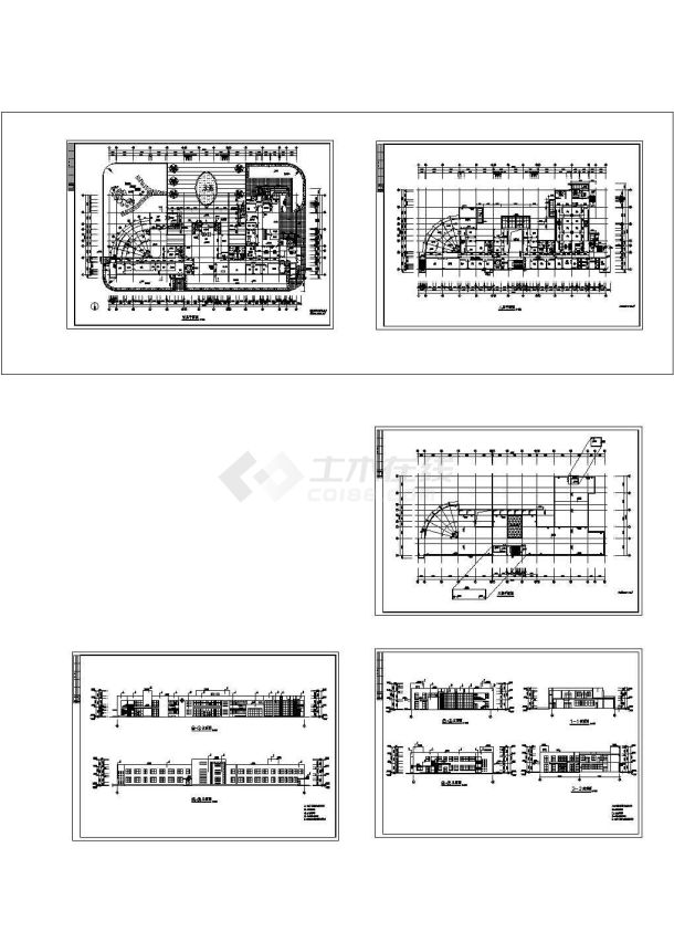 【贵阳】某三层医院门诊楼建筑施工cad图纸-图一