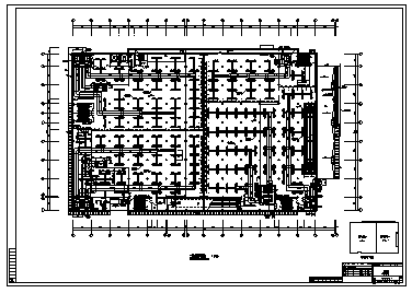 超市空調通風設計某市三層帶地下室超市空調通風全套施工cad圖紙