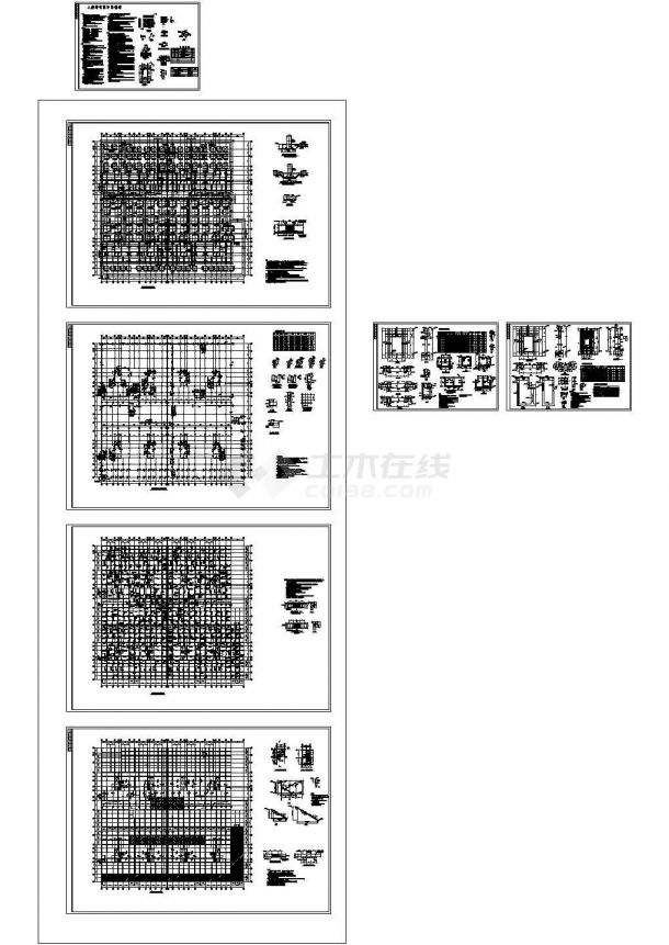 南阳某框架剪力墙地下室结构设计图-图一