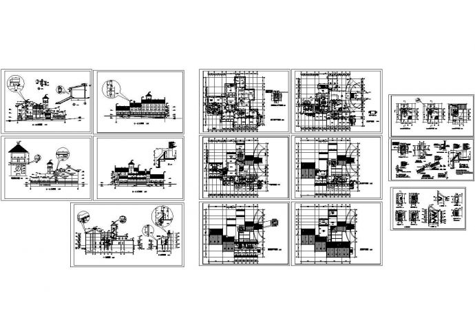 【武汉】某接待中心建筑设计方案CAD全套图_图1