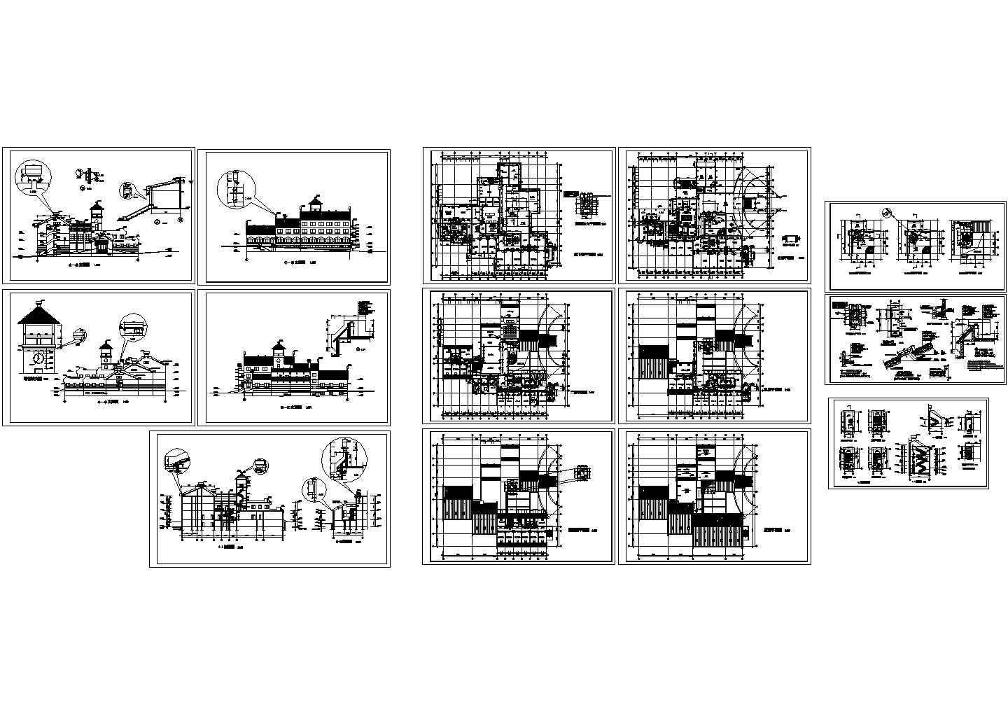 【武汉】某接待中心建筑设计方案CAD全套图
