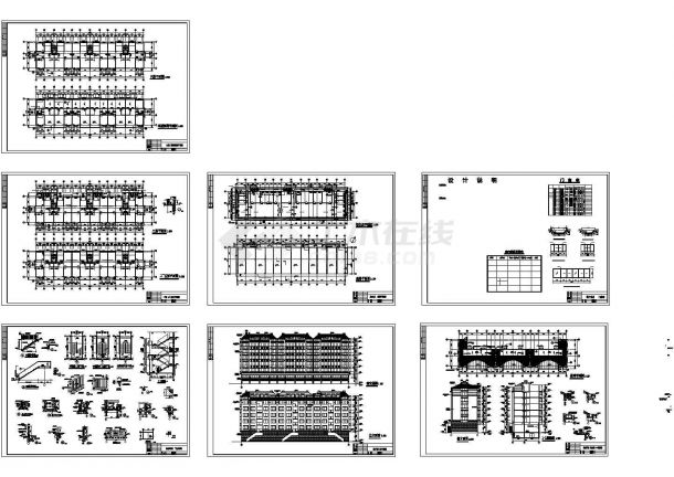 【东莞】某多层住宅楼CAD平面设计套图-图一