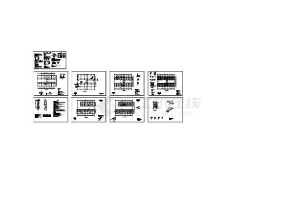 办公楼设计_某2层框架办公楼结构施工设计图-图二