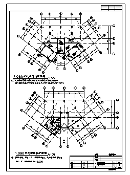 某市六层框架结构棚户区结构改造施工cad图_棚户施工_图1