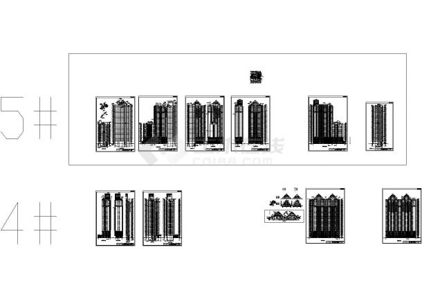 哈市某二十六层住宅楼建筑方案图-图二