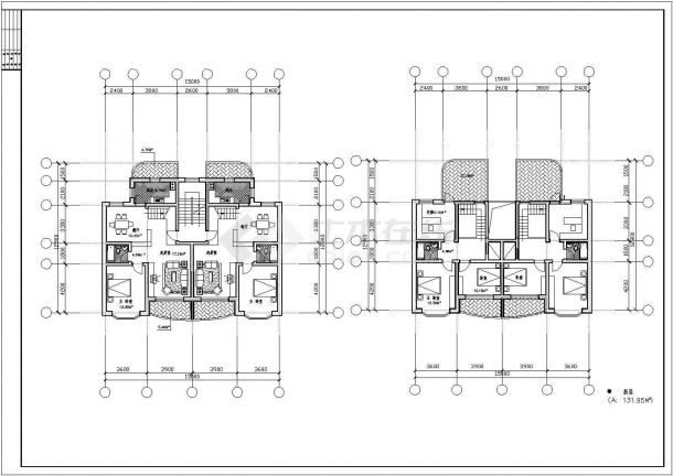 大型楼盘三房两厅两卫经典跃层户型90平米建筑设计说明图-图二