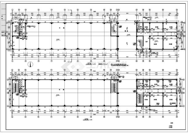 三层建筑面积2562平方米综合楼建筑设计CAD图-图一