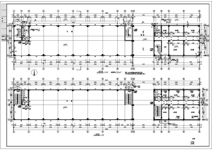 三层建筑面积2562平方米综合楼建筑设计CAD图_图1