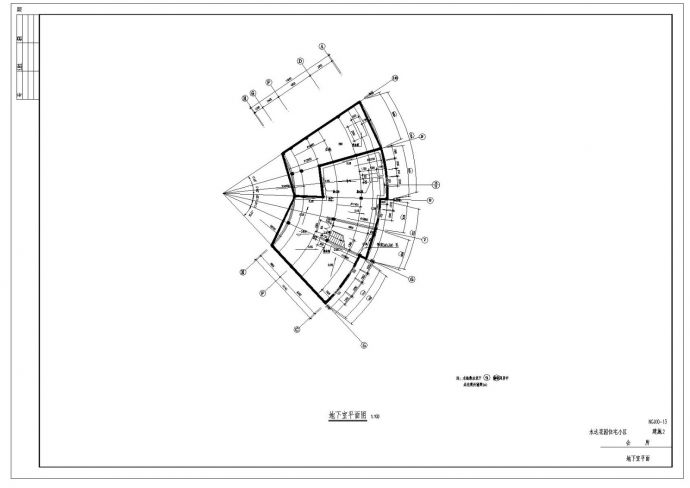 某市永达花园住宅小区会所全套建筑设计cad图纸_图1