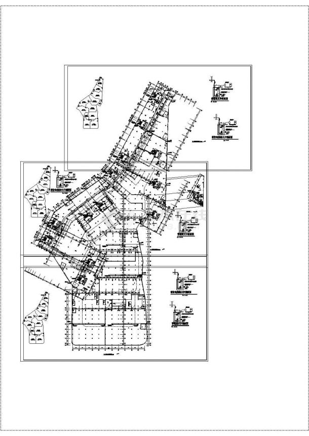 某市贵州市居住楼给排水系统cad图纸-图二