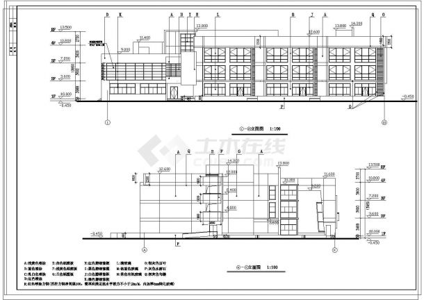 9班长55.8米宽37.8米3层3034.8平米幼儿园建筑施工图-图二