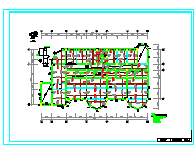 2200平米三层框混幼儿园工程量计算cad图-图一