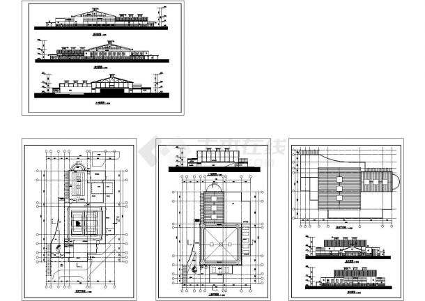 吉林省某多层博士后公寓建筑设计cad详细施工图纸（标注详细）-图一
