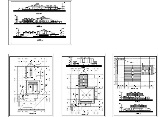 吉林省某多层博士后公寓建筑设计cad详细施工图纸（标注详细）_图1