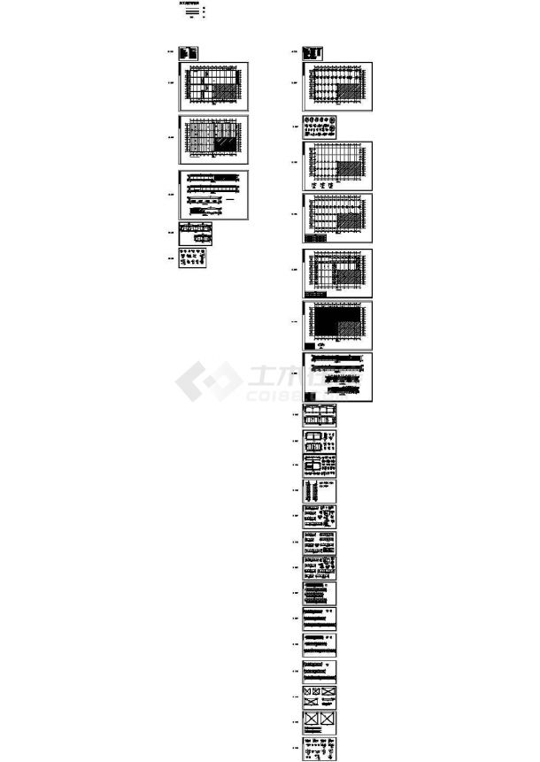 厂房设计_75t(20t)吊车钢结构厂房结构设计施工图（含建筑图）-图一