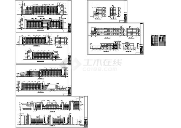 【南昌】某建筑工程立剖面设计cad施工图-图一