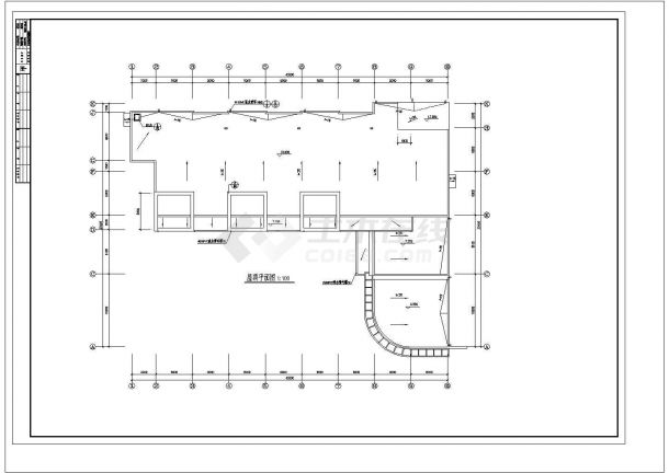 某三层幼儿园建筑CAD设计施工图（共13张）-图一