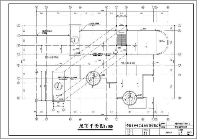 某地三层幼儿园建筑设计cad全套施工图（含设计说明）_图1