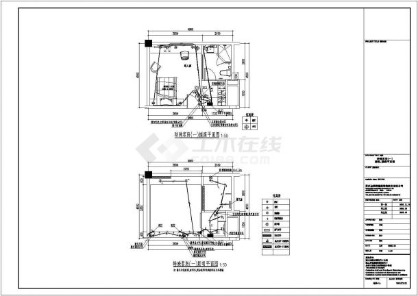  Complete set of electrical design and construction drawing in a hotel guest room - Figure 2