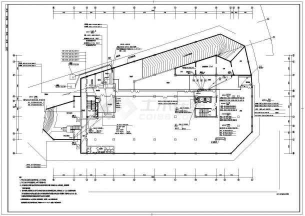 办公楼设计_办公楼强电设计施工CAD图-图一