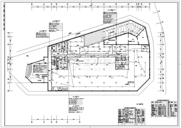 办公楼设计_办公楼强电设计施工CAD图-图二