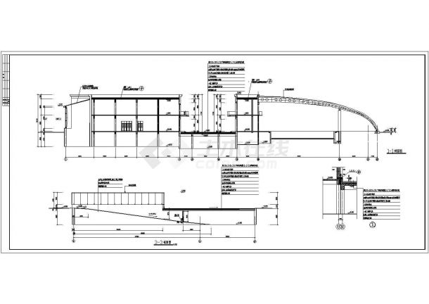 某三层餐饮娱乐中心综合建筑设计cad施工图-图二
