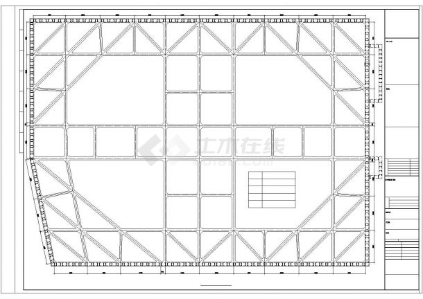 [上海]SMW工法桩加两道混凝土内支撑深基坑支护设计施工图-图一
