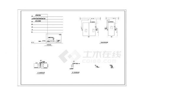 北京肿瘤医院电气全套CAD平面布置参考图-图二