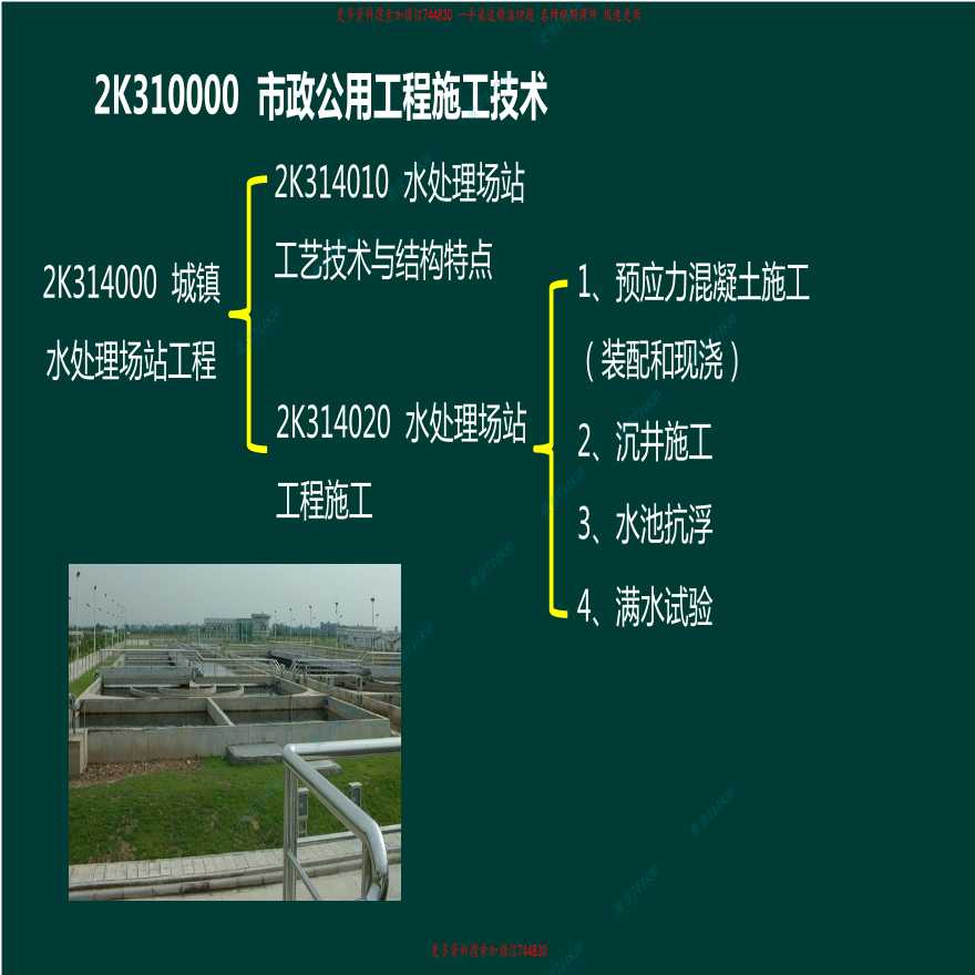 2020年二建-市政公用工程管理与实务-精-市政城镇给排水场站施工讲义详细文档-图一