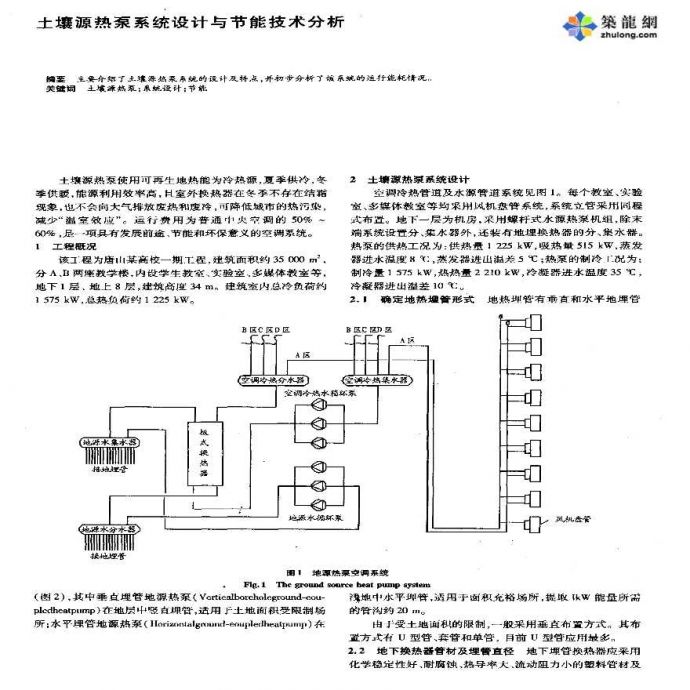 土壤源热泵系统设计与节能技术分析_图1