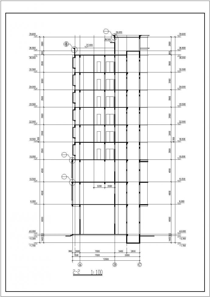 某地区度假村多层宾馆建筑全套设计施工CAD图纸_图1