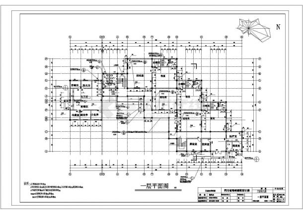 【江苏省】某城市三层幼儿园建筑施工图，共7张图纸-图二