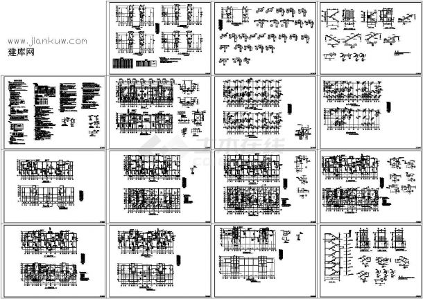 某钢筋混凝土框剪结构高层住宅楼结构设计cad全套工程施工图（含设计说明）-图一