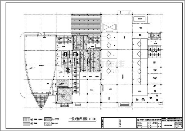 某著名品牌4s店建筑施工设计CAD全套图纸-图一