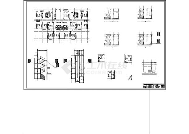 郑州某一栋三单元住宅建筑楼建筑CAD整套设计图(平立剖面)-图二