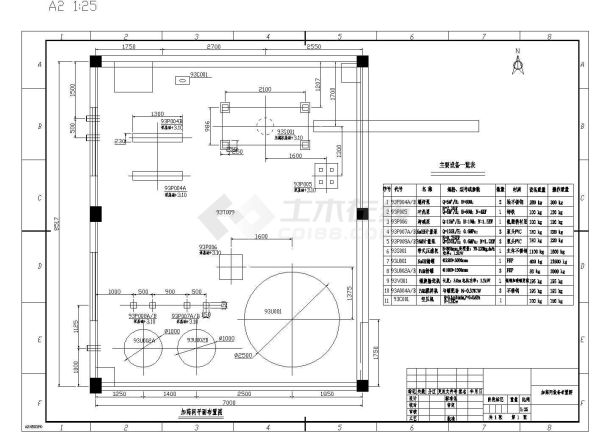 [河南]污水处理站污水预处理工程图纸cad-图一