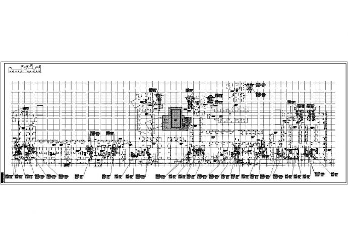 商业楼地下室通风排烟设计CAD施工图_图1