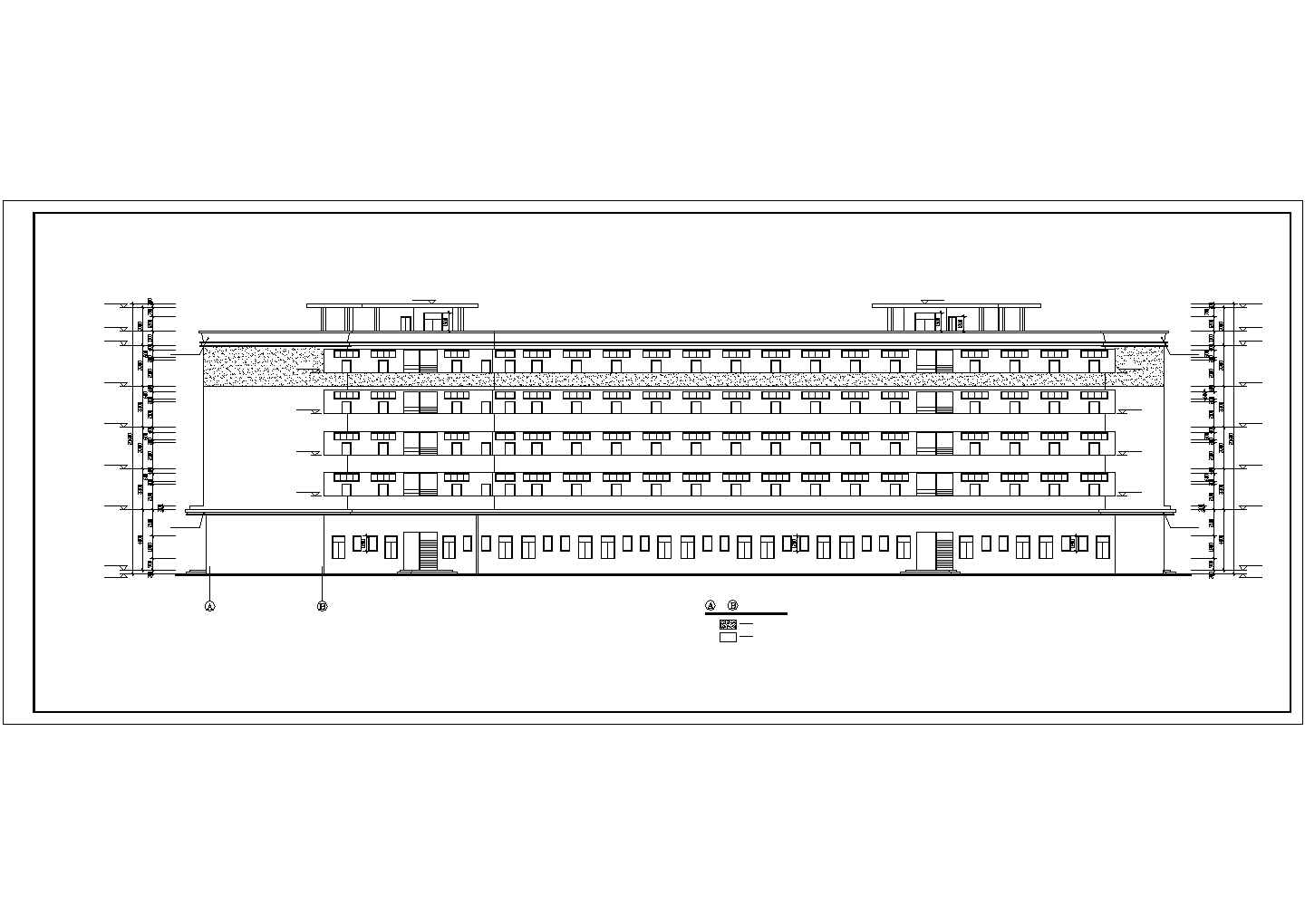 上海某工厂4900平米五层框架结构职工宿舍楼全套建筑设计CAD图纸