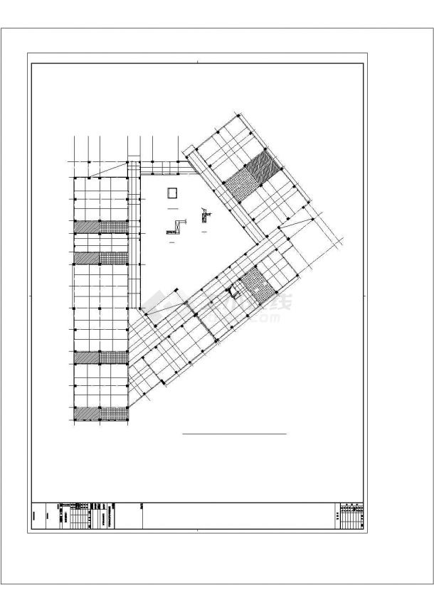杭州某三层幼儿园建筑设计施工图-图一
