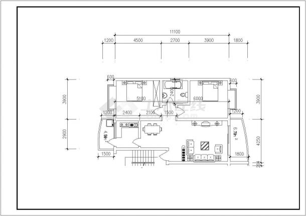 扬州市某新建小区80-135平米的平面户型设计CAD图纸（共22张）-图二