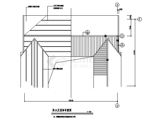 单层准提庵建筑施工cad图，共十一张-图一