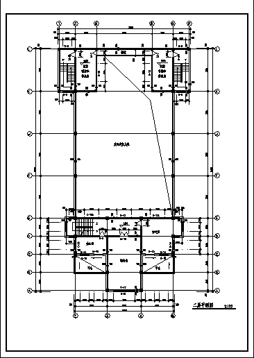 1503平方米四层带半地下室基督教会全套建筑施工cad图，共二十张-图一