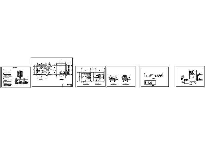 制冷机房成套cad设计图纸_图1