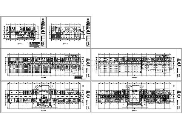 鄂尔多斯万佳大酒店5#楼总平顶全套设计cad图纸-图二