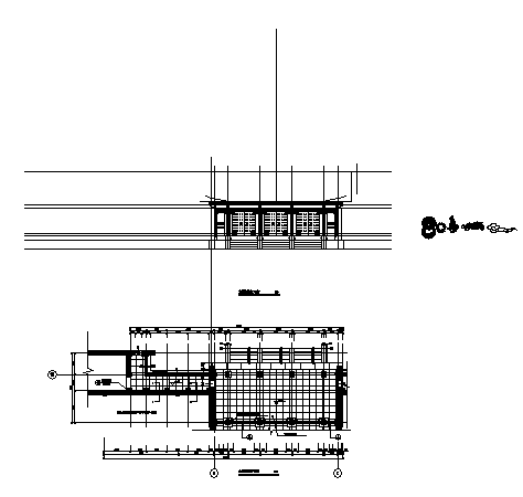 单层古建大观楼建筑施工cad图(带效果图，共十二张)-图二